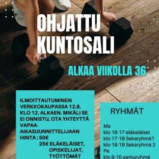 Ohjattu kuntosali / Perjantain aamuryhmä